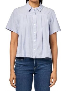 🩵Nine West Light Blue Collared Shirt